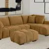CoasterElevations 503984 Camacho - Rectangular Upholstered Tufted Ottoman - Amber