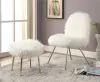 Furniture of America CM-AC6546 Caoimhe - Accent Chair - White / Gold