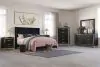 New Classic 00-3365-16N New Classic 00-3365-16N Huxley - 6/6 Eastern King 6 Piece Bedroom Set (Bed & Dresser & Mirror & Chest & 2 Nightstands) - Black
