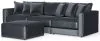 Jackson Furniture Industries 2245/37/31/36/12-23 Jackson Furniture Industries 2245/37/31/36/12-23 Remington - 3 Piece Modular Sofa And 1 Included Cocktail Ottoman - Slate