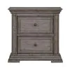 Liberty Furniture 361G-BR61 Liberty Furniture 361G-BR61 Big Valley - 2 Drawer Night Stand With Charging Station - Graystone