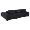 Coaster Fine Furniture 511061 Octavia - Fabric Upholstered Track Arm Sectional Sofa - Black