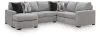 Benchcraft® 66804S1 Benchcraft® 66804S1 Lakepoint - 2-Piece Sectional With LAF Sofa Chaise - Nickel