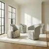 Liberty Furniture 738-ADCH-CL4PK Liberty Furniture 738-ADCH-CL4PK Accent Dining - Accent Dining Chair With Casters (Set of 4) - Cloud