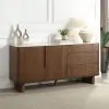 ACME DN06133 Harvey - Server With Ceramic Top - Walnut