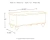 Ashley Furniture A4000039 Fossil Ridge - Storage Bench - Beige