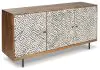Ashley Furniture A4000258 Kerrings - Accent Cabinet - Brown / Black / White