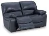Ashley Furniture U43809/87/74 Ashley Furniture U43809/87/74 Leesworth - 2 Pc. - Power Reclining Sofa, Power Reclining Loveseat - Ocean