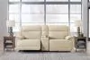 Ashley Furniture U13001S4 Ashley Furniture U13001S4 Double Deal - 2-Piece Power Reclining Loveseat Sectional With Console - Almond