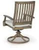 Ashley Furniture P701-602A Rainier Ranch - Swivel Chair With Cushion (Set of 2) - Brown / Beige