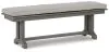 Ashley Furniture P802-600 Visola - Bench with Cushion - Gray