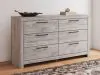 Ashley Furniture PCB1120-31 Ashley Furniture PCB1120-31 Broachmyn - Six Drawer Dresser - Gray