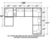 Jackson Furniture Industries 4445/31/59/28/88/8-11 Jackson Furniture Industries 4445/31/59/28/88/8-11 Posh - 8 Piece Modular Sectional With 3 Armless, 3 Corners, 1 Cocktail Ottoman, 1 Console - Porcelain