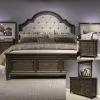 Liberty Furniture 297-BR-KUBDMN Liberty Furniture 297-BR-KUBDMN Paradise Valley - 4 Piece Bedroom Set (King Upholstered Bed, Dresser & Mirror, Nightstand) - Saddle Brown
