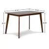 New Classic D331-10 Morocco - Rectangle Dining Table - Walnut Brown