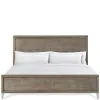 Riverside Furniture 39383-39385-39372 Riverside Furniture 39383-39385-39372 Intrigue - King Panel Bed With Metal Footboard - Hazelwood