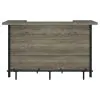 CoasterEssence 182105 Bellemore - Freestanding Home Bar Wine Cabinet - Gray Driftwood