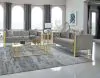 CoasterElevations 509111-S2 Eastbrook - 2 Piece Velvet Upholstered Tufted Sofa Set - Gray