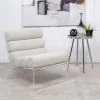 Coaster Fine Furniture 903161 Serreta - Boucle Upholstered Armless Acrylic Chair - Ivory