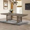 New Classic 40-3412-T Harrisburg - Dining Table Top & Base - Brown