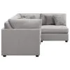 CoasterElevations 551511-S4B Cambria - 4 Piece Upholstered Modular Sectional Sofa - Gray