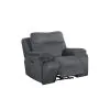 New Classic U5427-12P2-GRY Teddy - Recliner With Power Headrest & Footrest - Gray