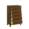 New Classic B0182-070 Ballard - 5 Drawer Chest - Walnut