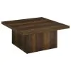 Coaster Fine Furniture 710888 Devar - Square Engineered Wood Cocktail Coffee Table - Dark Pine