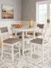 Ashley Furniture D423-223 Erinberg - Dining Room Counter Table Set (Set of 5) - Antique White