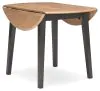 Ashley Furniture D396-15 Gesthaven - Round Dining Room Drop Leaf Table - Natural / Brown