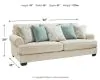 Ashley Furniture 9620538 Monaghan - Sofa - Sandstone