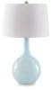 Ashley Furniture L430874 Rylanton - Glass Table Lamp - Aqua