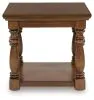 Ashley Furniture T609-3 Sturlayne - Rectangular End Table - Brown
