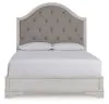 Ashley Furniture B747B2 Blendon - Queen Upholstered Panel Bed - Rustic Brown