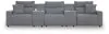 Ashley Furniture 65906S14 Ashley Furniture 65906S14 Modmax II - 5-Piece Power Reclining Sectional With 2 Consoles - Salt And Pepper