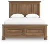 Ashley Furniture PCB779B11 Ashley Furniture PCB779B11 Feddinger - Queen Panel Storage Bed - Medium Brown
