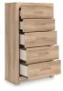 Ashley Furniture PCB1360-46 Kinlanni - Five Drawer Chest - Tan