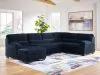 Ashley Furniture 24205S1 Ashley Furniture 24205S1 SimpleJoy - 3-Piece Sectional With LAF Corner Chaise - Navy