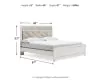 Ashley Furniture B2640B3 Altyra - King Panel Bed - White