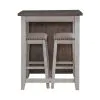 Liberty Furniture 942TT-CD-3CTS Liberty Furniture 942TT-CD-3CTS Brook Creek - 3 Piece Counter Set - White / Wood Tone Tops