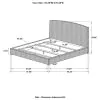CoasterEssence 300501Q Laughton - Banana Leaf Queen Panel Bed - Amber