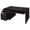 CoasterEveryday 800982 Halston - 3-Drawer Office Computer Desk - Cappuccino