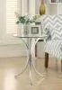 CoasterEveryday 902869 Eloise - Round Glass Top Accent Side Table - Chrome