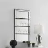 CoasterEssence 961631 Oriel - Rectangular 3-Shelf Wall Mirror - Silver