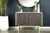 CoasterEssence 953430 Ixora - 2 Door Wood Accent Cabinet - White Washed And Black