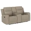 Coaster Fine Furniture 610281-S2 Brentwood - 2 Piece Upholstered Reclining Sofa Set - Taupe