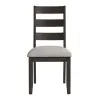Intercon BE-CH-620C-BWA-RTA Beacon - Ladder Chair - Charcoal / Walnut