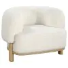 CoasterEveryday 903169 Lawler - Upholstered Barrel Back Accent Chair - Ivory