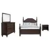 Coaster Fine Furniture 223631KW-S4 Andover - 4 Piece California King Bedroom Set - Dark Oak