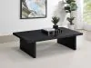 Coaster Fine Furniture 706278 Max - Rectangular Engineered Laminate Coffee Table - Black